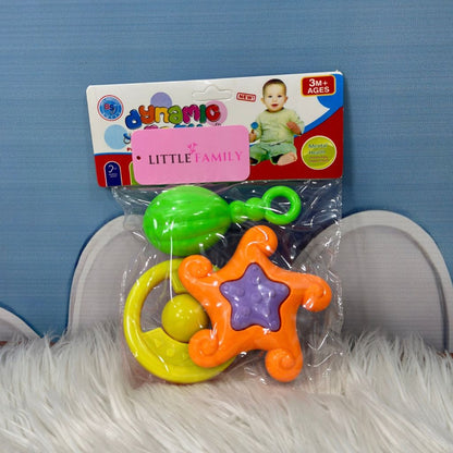Baby Rattle & Teether Toy Set (3-Piece)