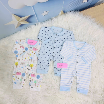Pack of 3 Premium Baby Rompers – Gentle & Breathable