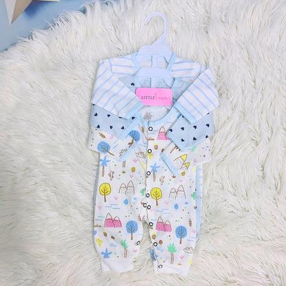 Pack of 3 Premium Baby Rompers – Gentle & Breathable