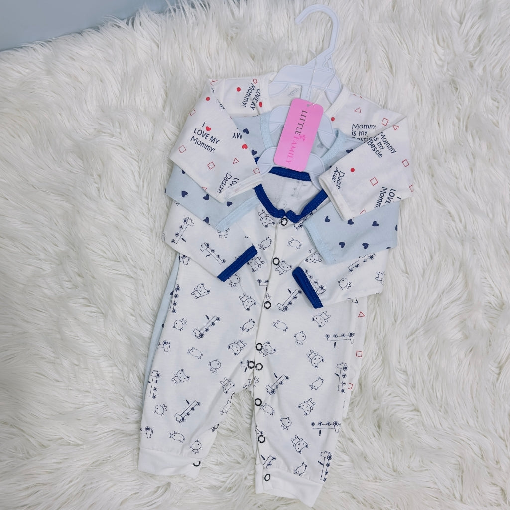 Pack of 3 Premium Baby Rompers – Gentle & Breathable