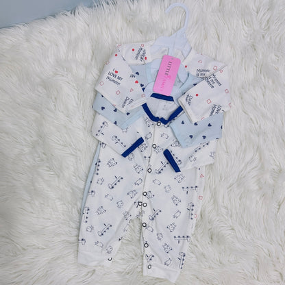 Pack of 3 Premium Baby Rompers – Gentle & Breathable