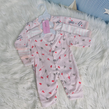 Pack of 3 Premium Baby Rompers – Gentle & Breathable