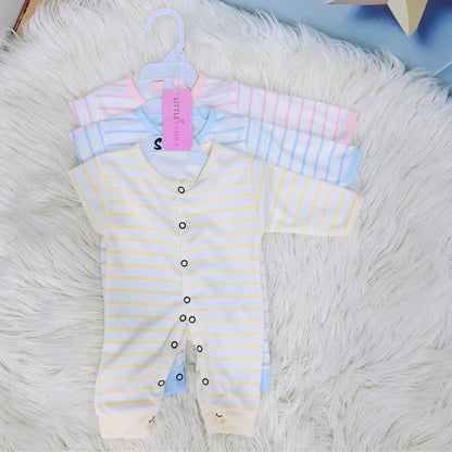 Pack of 3 Premium Baby Rompers – Gentle & Breathable
