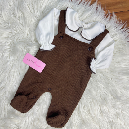 Baby 2-Piece Romper Set - Ivory White