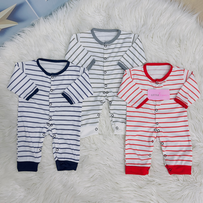 Pack of 3 Premium Baby Rompers – Gentle & Breathable
