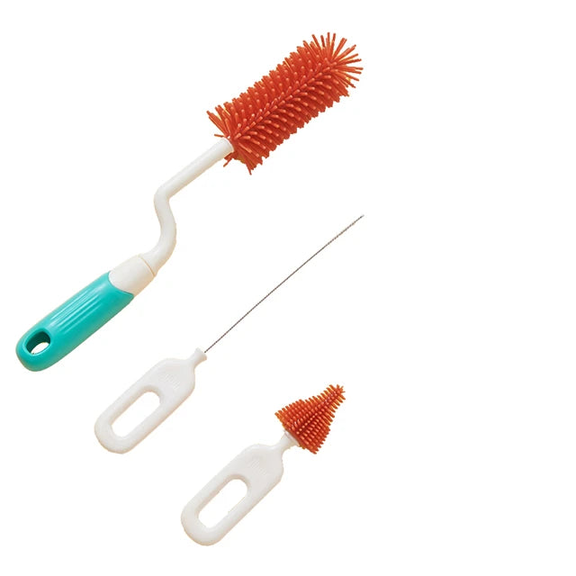 Silicon Bottle Feeder Brush With Stand