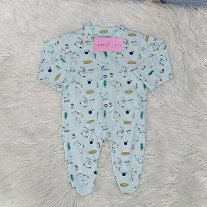 Pack of 3 Premium Baby Full-Body Rompers – Gentle & Breathable