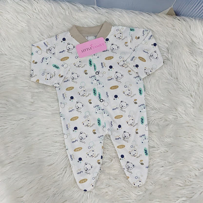 Pack of 3 Premium Baby Full-Body Rompers – Gentle & Breathable