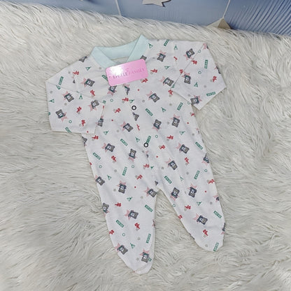 Pack of 3 Premium Baby Full-Body Rompers – Gentle & Breathable