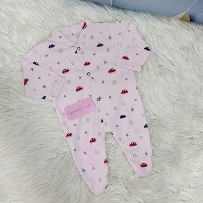 Pack of 3 Premium Baby Full-Body Rompers – Gentle & Breathable