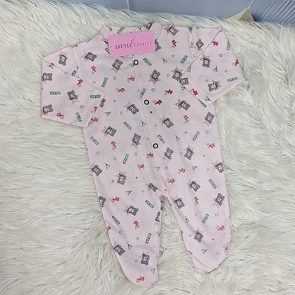 Pack of 3 Premium Baby Full-Body Rompers – Gentle & Breathable