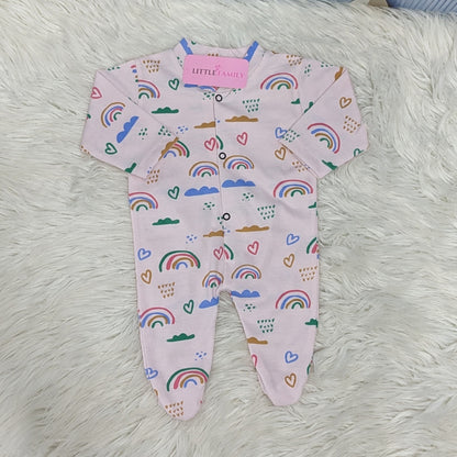 Pack of 3 Premium Baby Full-Body Rompers – Gentle & Breathable