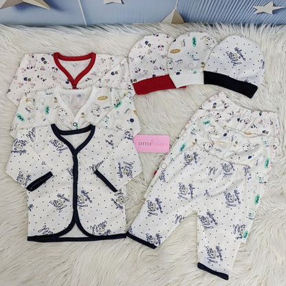 Newborn 3-Piece Cotton Outfit Set – Pack of 3