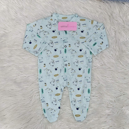 Pack of 3 Premium Baby Full-Body Rompers – Gentle & Breathable