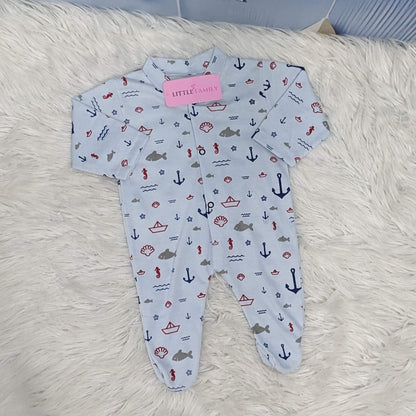 Pack of 3 Premium Baby Full-Body Rompers – Gentle & Breathable