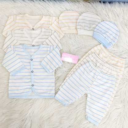 Newborn 3-Piece Cotton Outfit Set – Pack of 3