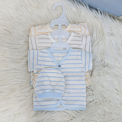 Newborn 3-Piece Cotton Outfit Set – Pack of 3
