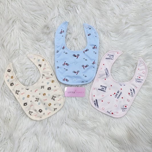 Premium Baby Bib Set | Pack of 3 - Pure Cotton