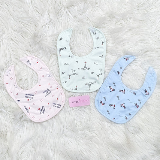 Premium Baby Bib Set | Pack of 3 - Pure Cotton