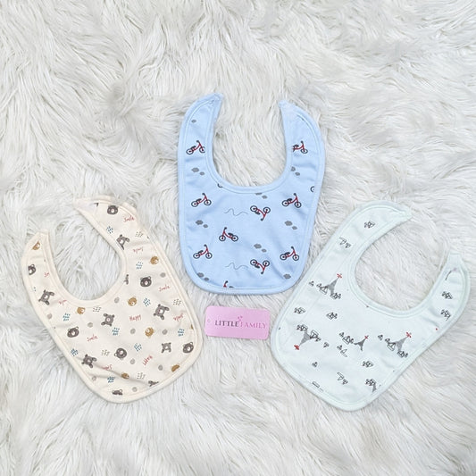 Premium Baby Bib Set | Pack of 3 - Pure Cotton