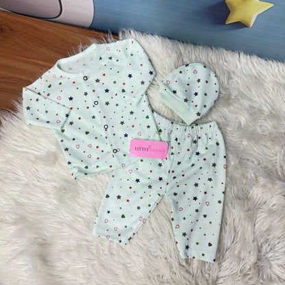 Premium 3-Piece Cotton Outfit Set – Pack of 3