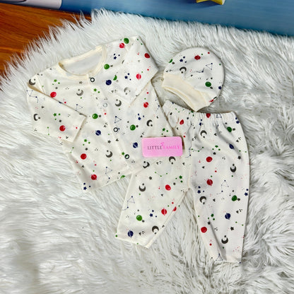Premium 3-Piece Cotton Outfit Set – Pack of 3