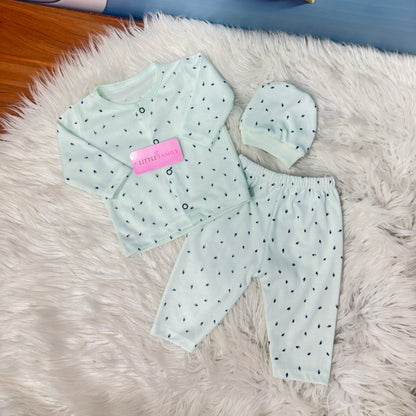 Premium 3-Piece Cotton Outfit Set – Pack of 3