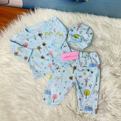 Premium 3-Piece Cotton Outfit Set – Pack of 3