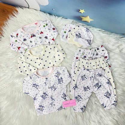Premium 3-Piece Cotton Outfit Set – Pack of 3