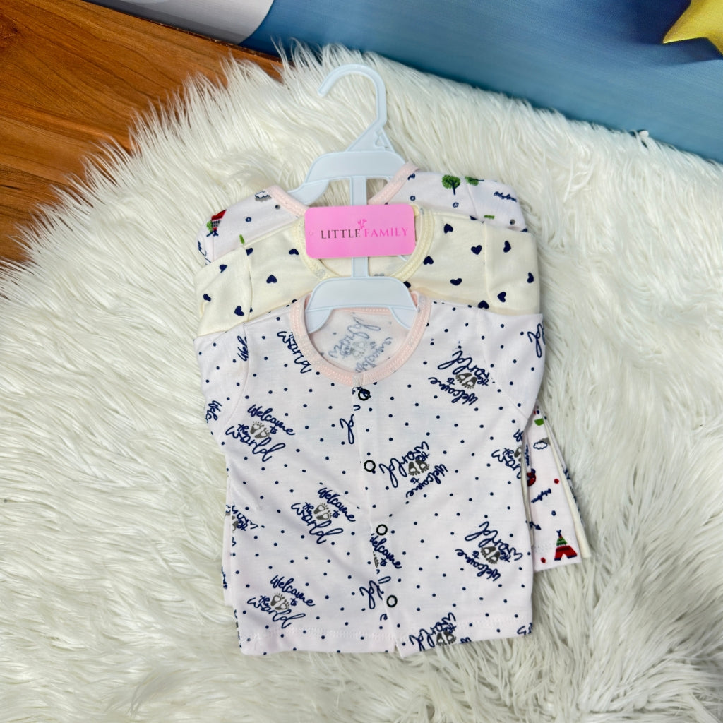 Premium 2-Piece Cotton Outfit Set – Pack of 3