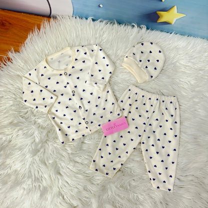 Premium 3-Piece Cotton Outfit Set – Pack of 3