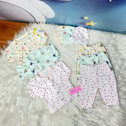 Premium 3-Piece Cotton Outfit Set – Pack of 3
