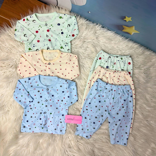 Premium 2-Piece Cotton Outfit Set – Pack of 3