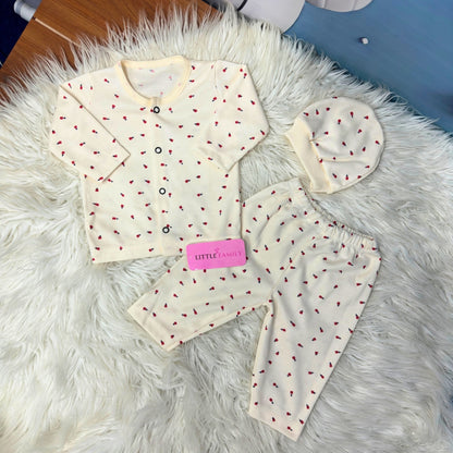 Premium 3-Piece Cotton Outfit Set – Pack of 3