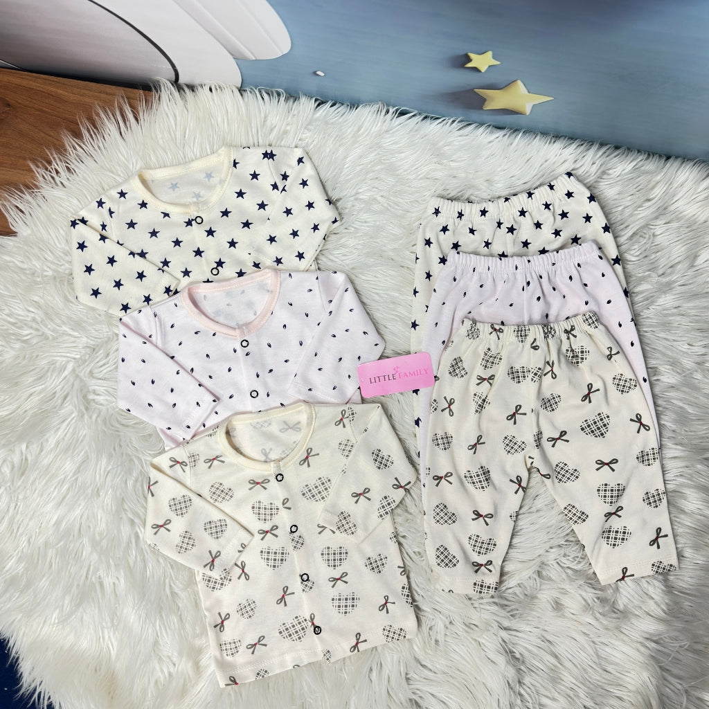 Premium 2-Piece Cotton Outfit Set – Pack of 3