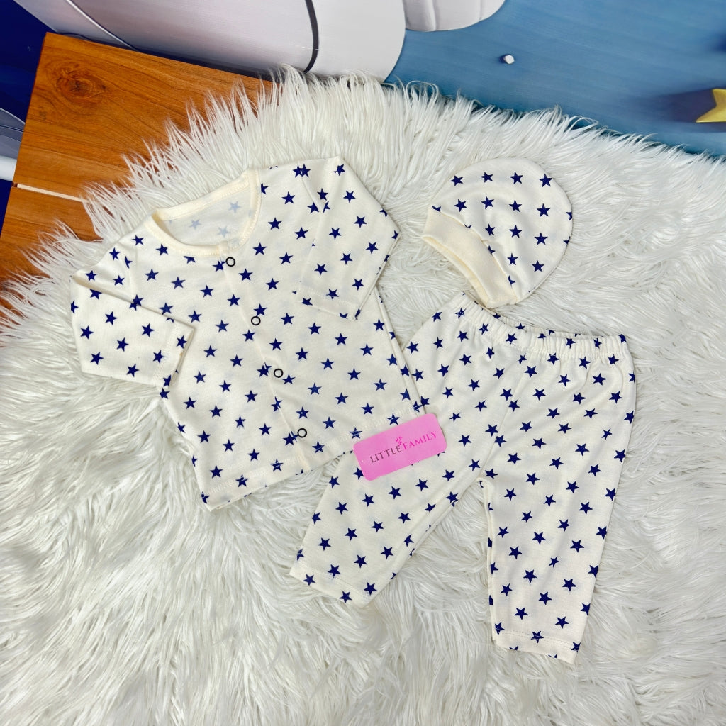 Premium 3-Piece Cotton Outfit Set – Pack of 3
