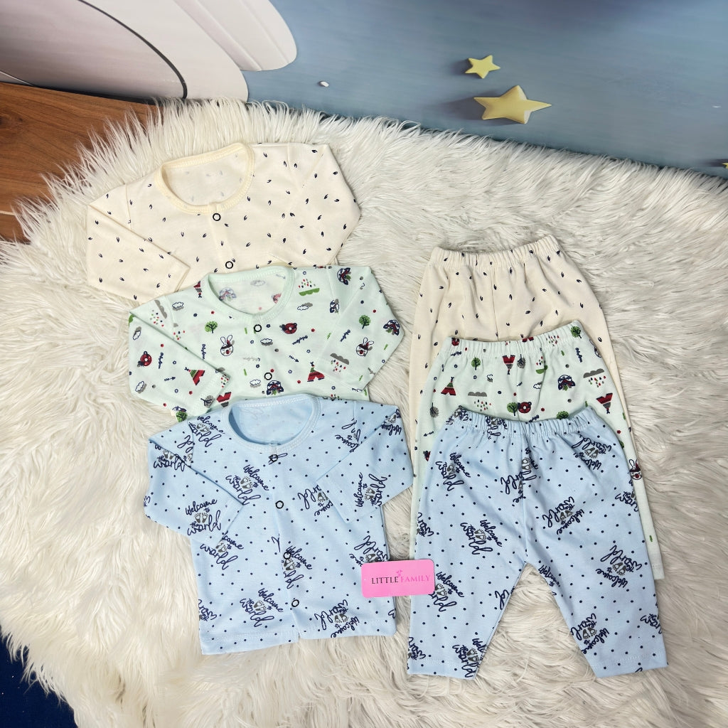Premium 2-Piece Cotton Outfit Set – Pack of 3