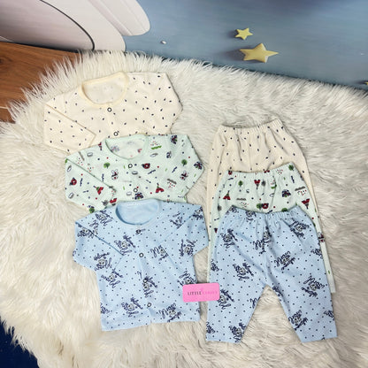 Premium 2-Piece Cotton Outfit Set – Pack of 3