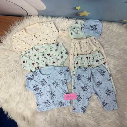 Premium 3-Piece Cotton Outfit Set – Pack of 3