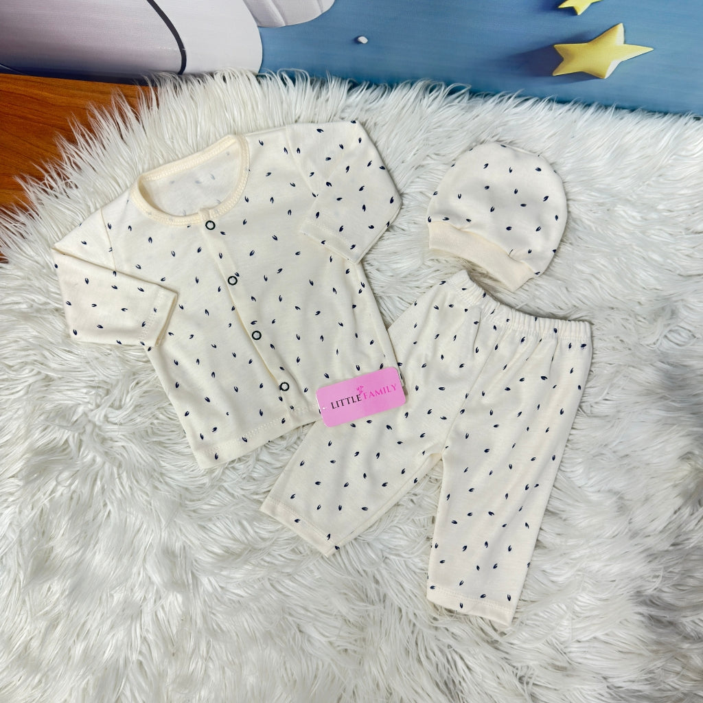 Premium 3-Piece Cotton Outfit Set – Pack of 3