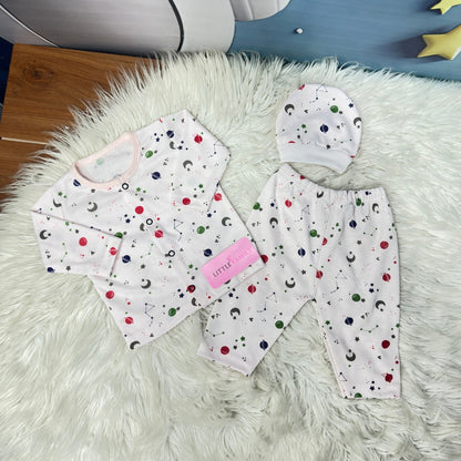 Premium 3-Piece Cotton Outfit Set – Pack of 3