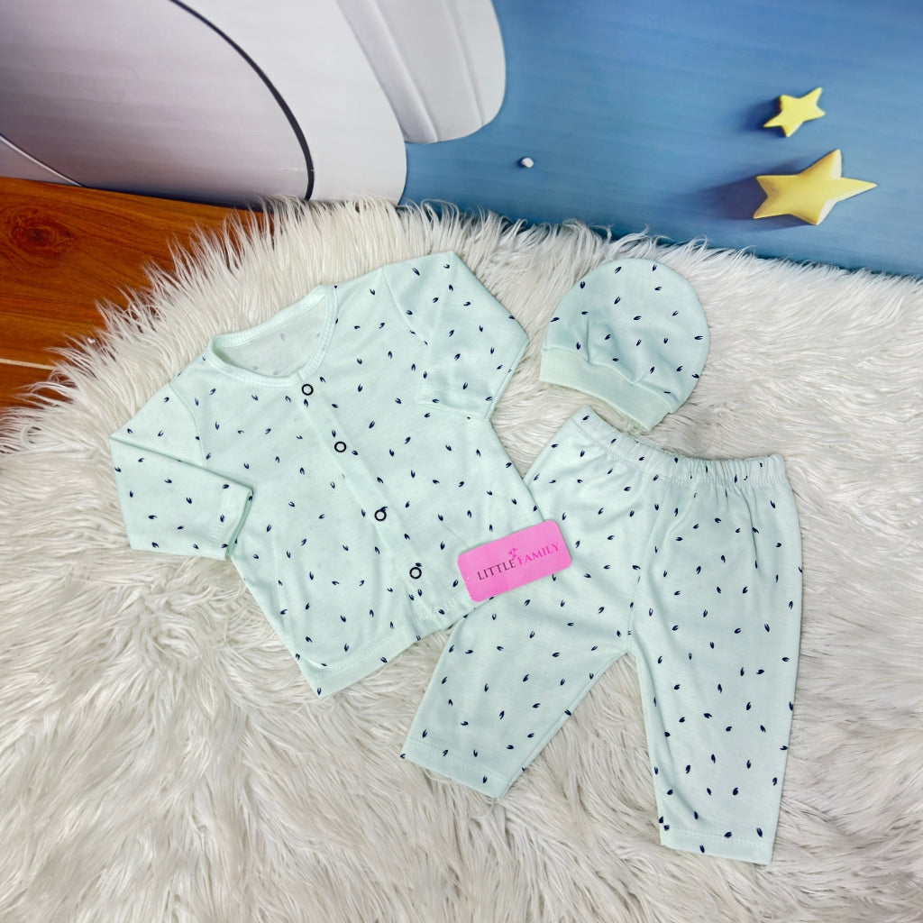 Premium 3-Piece Cotton Outfit Set – Pack of 3
