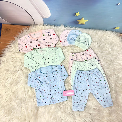Premium 3-Piece Cotton Outfit Set – Pack of 3