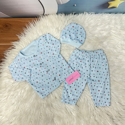 Premium 3-Piece Cotton Outfit Set – Pack of 3