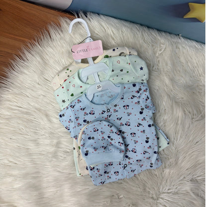 Premium 3-Piece Cotton Outfit Set – Pack of 3