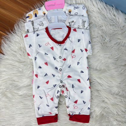 Pack of 3 Premium Baby Rompers – Gentle & Breathable