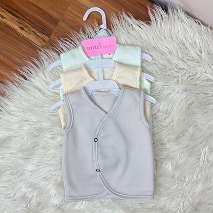 Newborn Multi Fleece Vest - 3 Pieces Pack