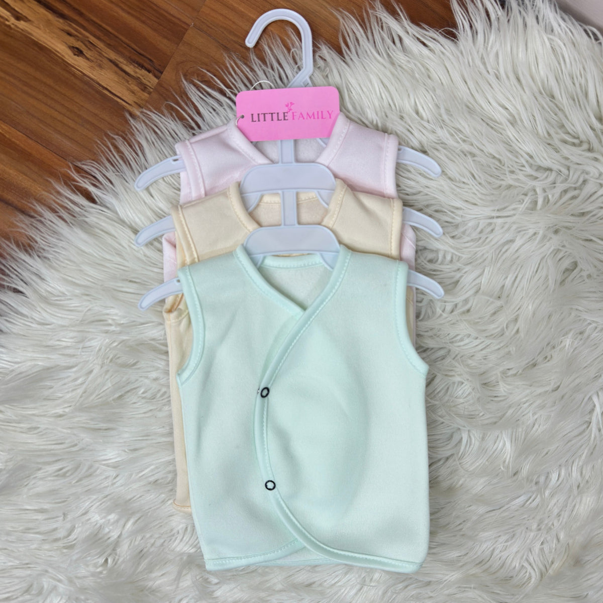 Newborn Multi Fleece Vest - 3 Pieces Pack