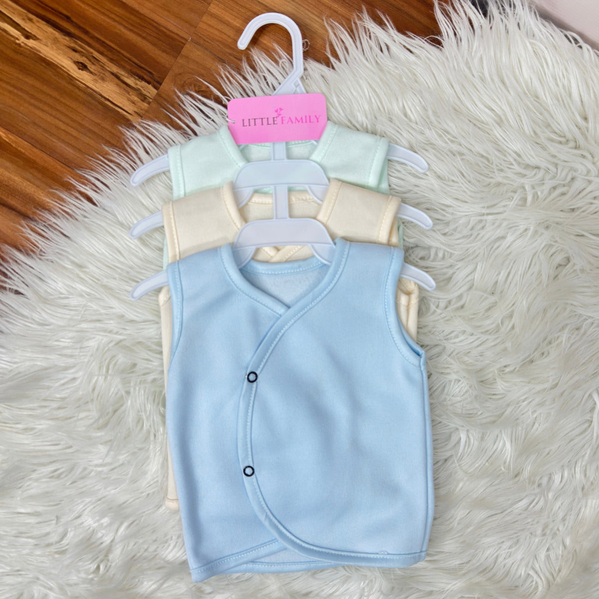 Newborn Multi Fleece Vest - 3 Pieces Pack