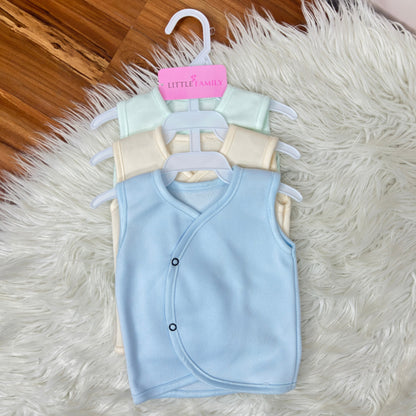 Newborn Multi Fleece Vest - 3 Pieces Pack